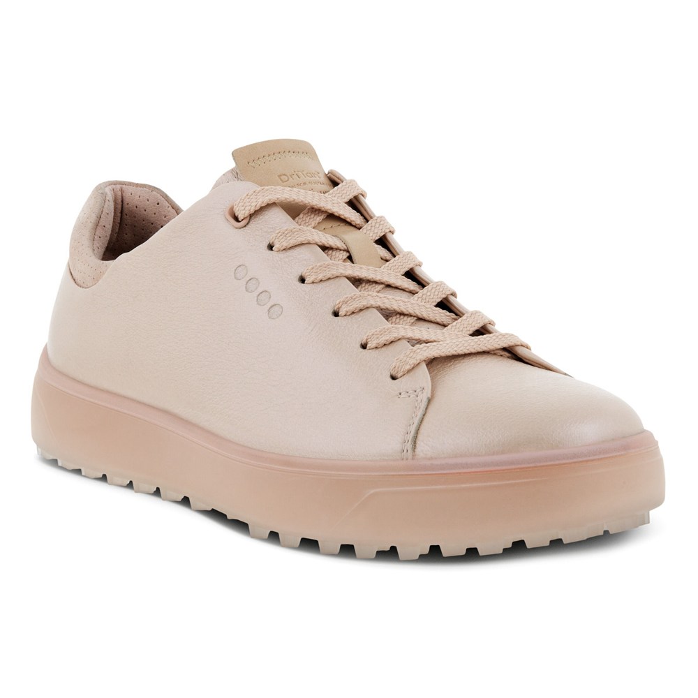 Womens Golf Shoes - ECCO Tray Laced - Pink - 8750EDIZY